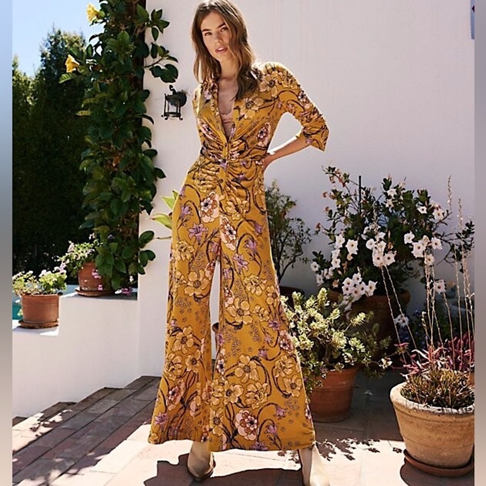 SoldOut Free People Shayla Floral Jumpsuit NWOT